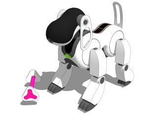 现代机器狗玩具草图大师模型，玩具su模型下载