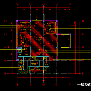 玉禅咖啡馆CAD施工图，CAD平面布置图