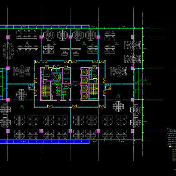 商务大厦建筑施工图，商务大厦建筑CAD施工图纸下载