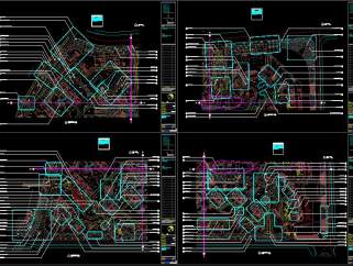 现代园林规划CAD图纸免费下载