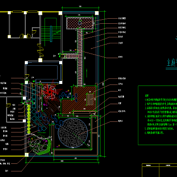 别墅建筑屋顶花园CAD施工图，屋顶花园CAD设计图纸下载