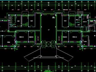 某六层办公楼采暖CAD施工图，办公楼采暖设计建筑工程图纸下载