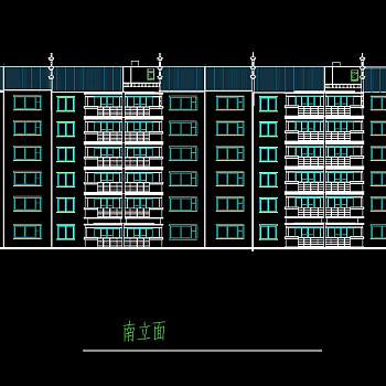 徽派风格小区CAD施工图，小区CAD建筑图纸下载