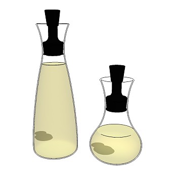 现代香水瓶sketchup模型，香水瓶草图大师模型下载