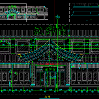 精致菜馆CAD施工图，中式饭店CAD施工图纸下载