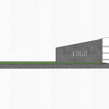 现代造型景墙草图大师模型，景墙sketchup模型免费下载