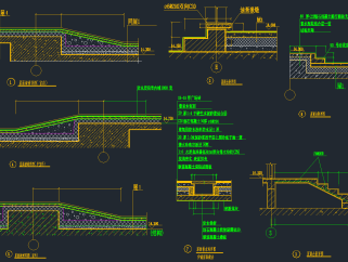 新款坡道CAD施工图，坡道CAD建筑图纸下载