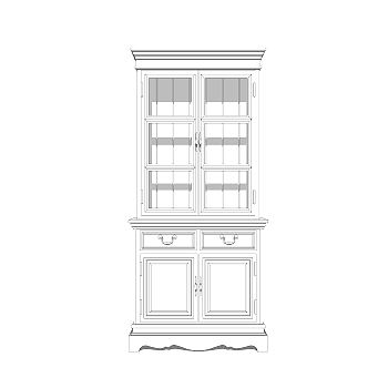 现代简约储物柜草图大师模型，储物柜SKP模型下载