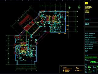 HLW上海世邦机器科技集团办公楼，CAD建筑图纸免费下载