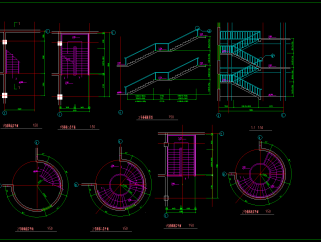 三层古堡CAD施工图，古堡CAD建筑图纸下载