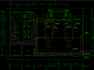 锅炉房CAD平面布置图，锅炉房CAD施工图纸下载