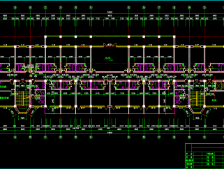 综合服务楼建筑施工图，服务楼CAD施工图纸下载