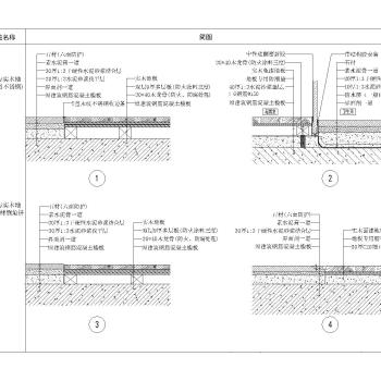 地面节点大样参考图CAD下载dwg文件下载