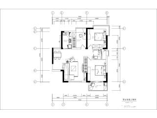 两室一厅户型图CAD施工图附完工照片，户型图CAD建筑图纸下载