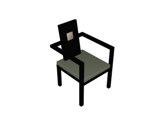 中式实木椅草图大师模型，实木椅su模型下载