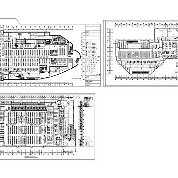 大型超市施工图dwg文件分享,购物中心CAD图纸免费下载