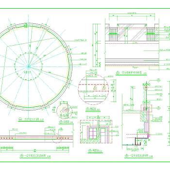 大堂环形栏杆CAD图纸下载