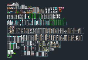 罗马柱CAD图库，多样式柱子CAD图纸下载