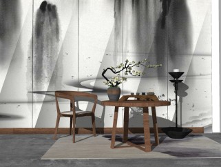 7新中式休闲桌椅组合su模型，休闲桌椅sketchup模型下载