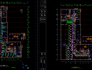 某大厦办公楼空调施工图，办公楼空调CAD工程图下载
