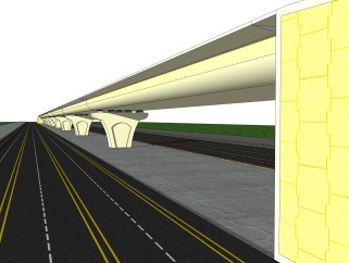 城市立交桥su模型下载，桥草图大师模型分享