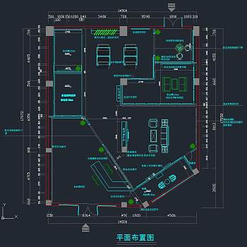 现代地板专卖店设计施工图，地板CAD施工图纸下载