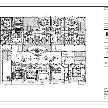 德诺净雅北京西翠路酒店海洋娱乐中心餐厅施工图下载