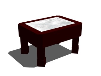 中式凳子草图大师模型，凳子sketchup模型下载