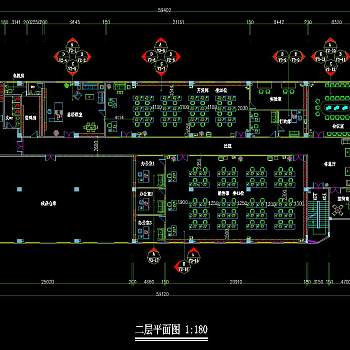 厂房办公室装修施工图，CAD建筑图纸免费下载