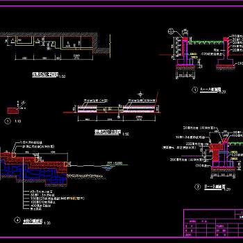 道路景观绿地施工图，道路景观CAD施工图纸