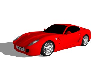 现代跑车免费su模型，现代跑车skp模型，草图大师模型素材下载