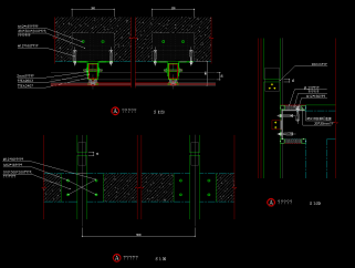 玻璃幕墙全套详细的CAD图库，节点大样图设计图纸下载