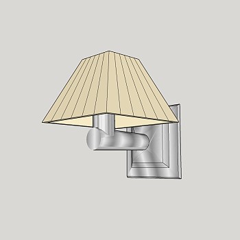 现代壁灯草图大师模型，壁灯sketchup模型