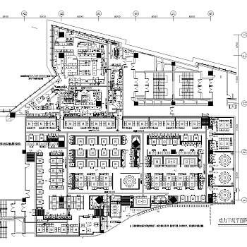 中餐厅餐饮空间装修CAD施工图+机电施工图+后厨施工图+效果图