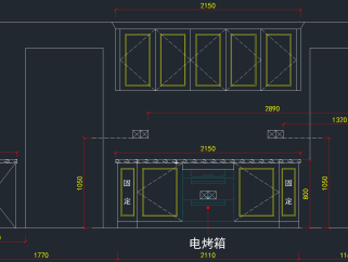 橱柜尺寸和水电位置图,图库CAD建筑图纸下载