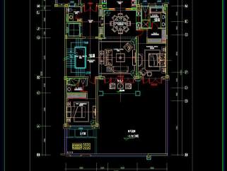 最新法式浪漫别墅室内CAD施工图，CAD建筑图纸免费下载