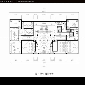 现代红酒吧零售大厅CAD施工图