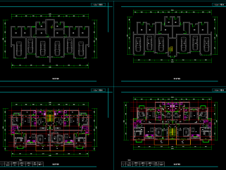140平米住宅户型图CAD施工图，户型图CAD图纸下载