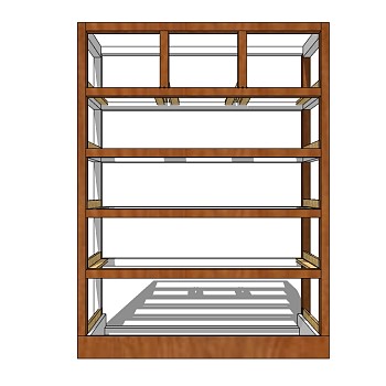 日式储物柜SU模型下载，储物柜草图大师模型sketchup模型