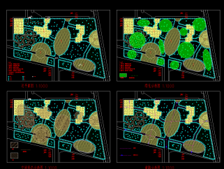 原创文化广场景观规划图CAD图纸，广场景观规划CAD设计图纸