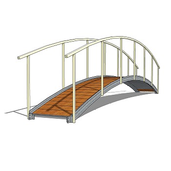 拱桥草图大师模型下载，sketchup拱桥模型分享