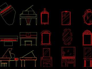 板式柜类家具设计资料CAD图库大全，柜类家具全套CAD图纸下载