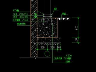 入口花架CAD施工图，入口花架CAD图纸下载