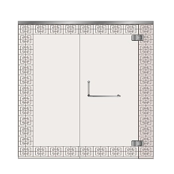 现代入户门草图大师模型，现代门SU模型下载