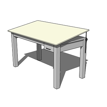    现代 简约 桌子草图大师模型， 桌子sketchup模型下载