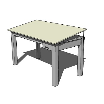    现代 简约 桌子草图大师模型， 桌子sketchup模型下载
