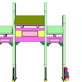 徽派牌坊建筑草图大师模型下载、徽派牌坊建筑su模型下载