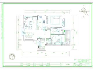现代温馨家装免费CAD施工图下载