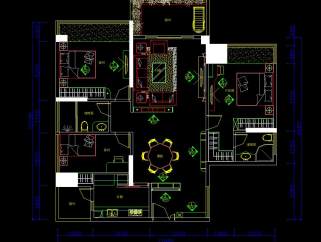 家居住宅CAD施工图，CAD建筑图纸免费下载