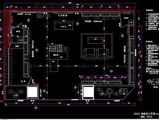 现代商品店CAD施工图，商品店CAD图纸下载